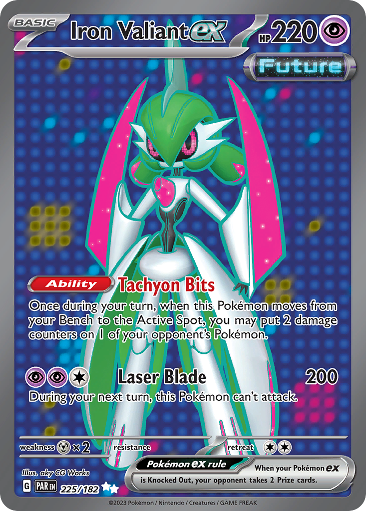 Iron Valiant ex - 225/182 - SV04: Paradox Rift (Ultra Rare) — SV04: Paradox Rift