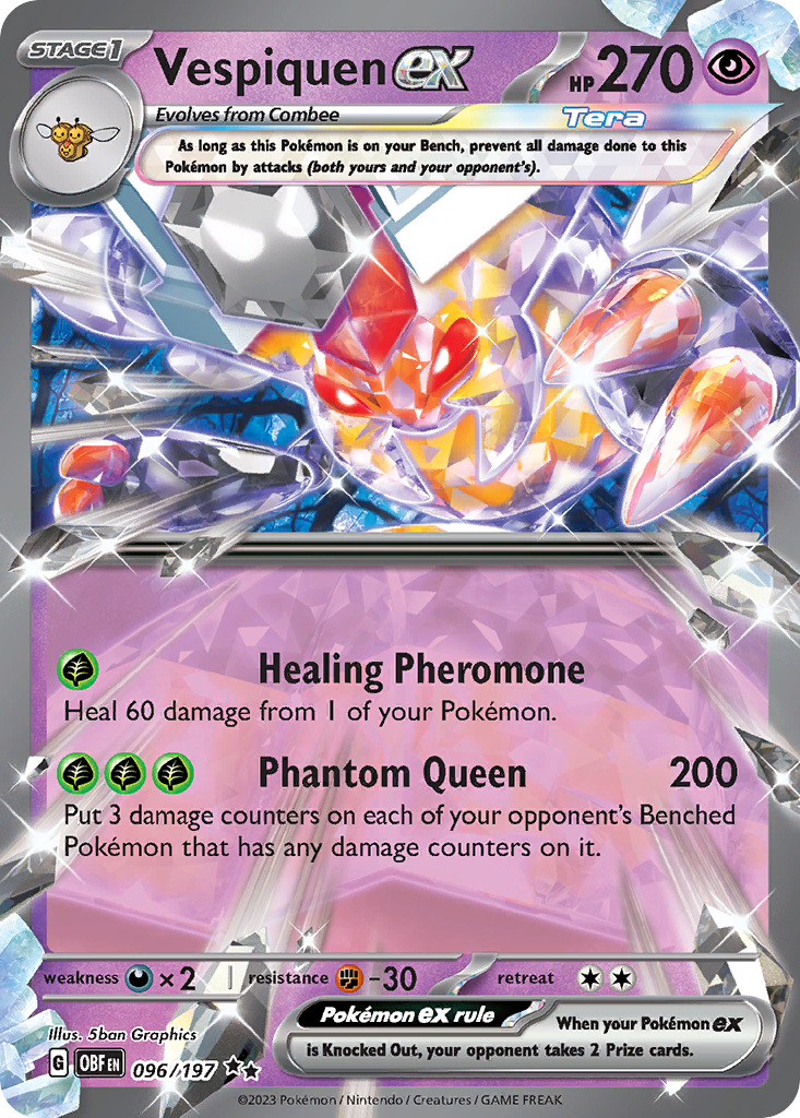 Vespiquen ex - 096/197 - SV03: Obsidian Flames (Double rare) — SV03: Obsidian Flames