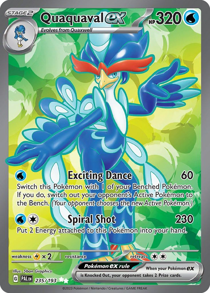 Quaquaval ex - 235/193 - SV02: Paldea Evolved (Ultra Rare) — SV02: Paldea Evolved