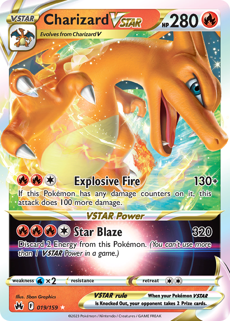Charizard VSTAR - 019/159 - SWSH12.5: Crown Zenith (Holo Rare VSTAR) — Crown Zenith