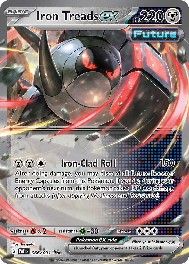 Iron Treads ex - 066/91 - SV04.5: Paldean Fates (Double rare) — SV: Paldean Fates