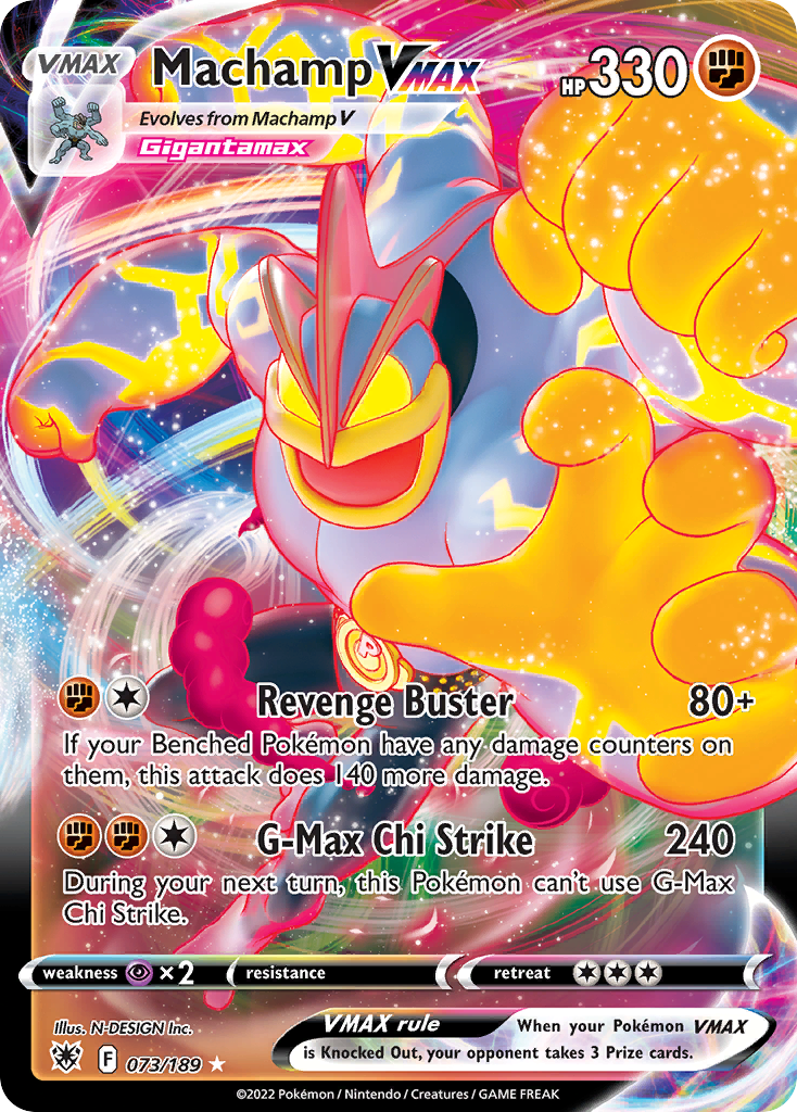 Machamp VMAX - 073/189 - SWSH10: Astral Radiance (Holo Rare VMAX) — SWSH10: Astral Radiance