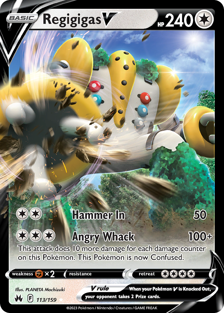 Regigigas V - 113/159 - SWSH12.5: Crown Zenith (Holo Rare V) — Crown Zenith