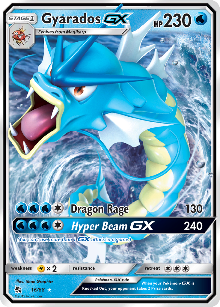 Gyarados GX - 16/68 - SM115: Hidden Fates (Ultra Rare) — Hidden Fates