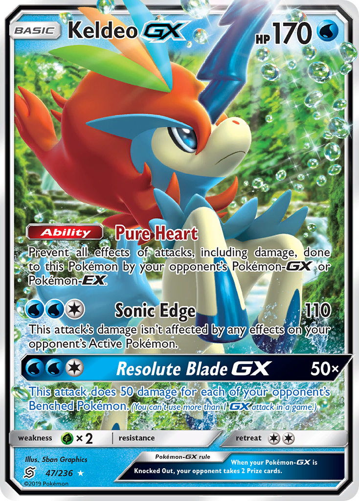 Keldeo GX - SM - Unified Minds (SM11) — SM - Unified Minds