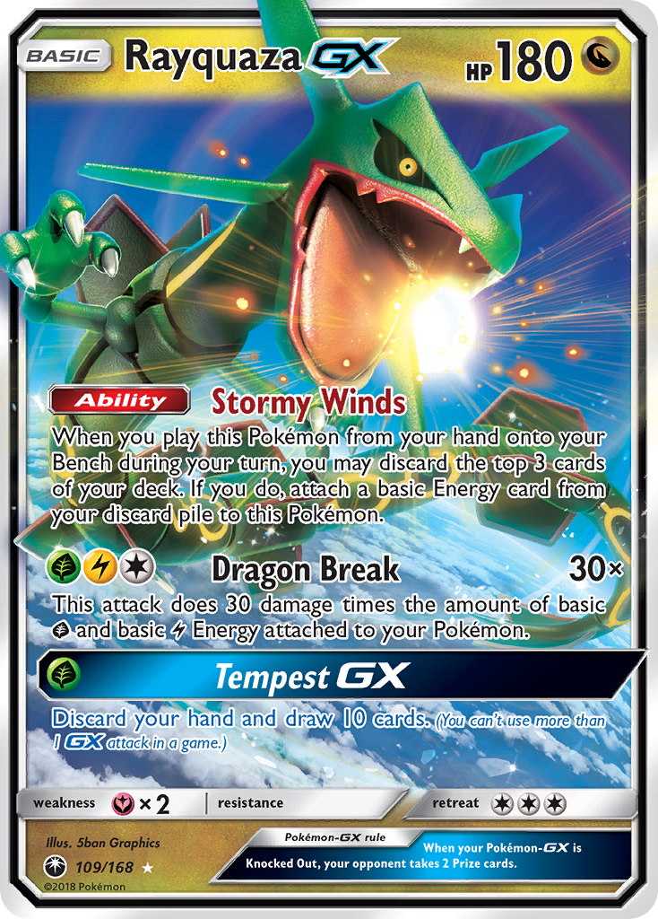 Rayquaza GX - SM - Celestial Storm (CES) — SM - Celestial Storm