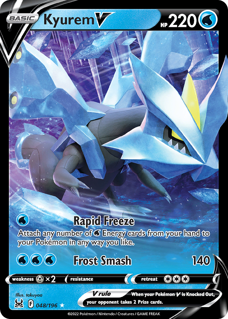Kyurem V - 048/196 - SWSH11: Lost Origin (Holo Rare V) — SWSH11: Lost Origin