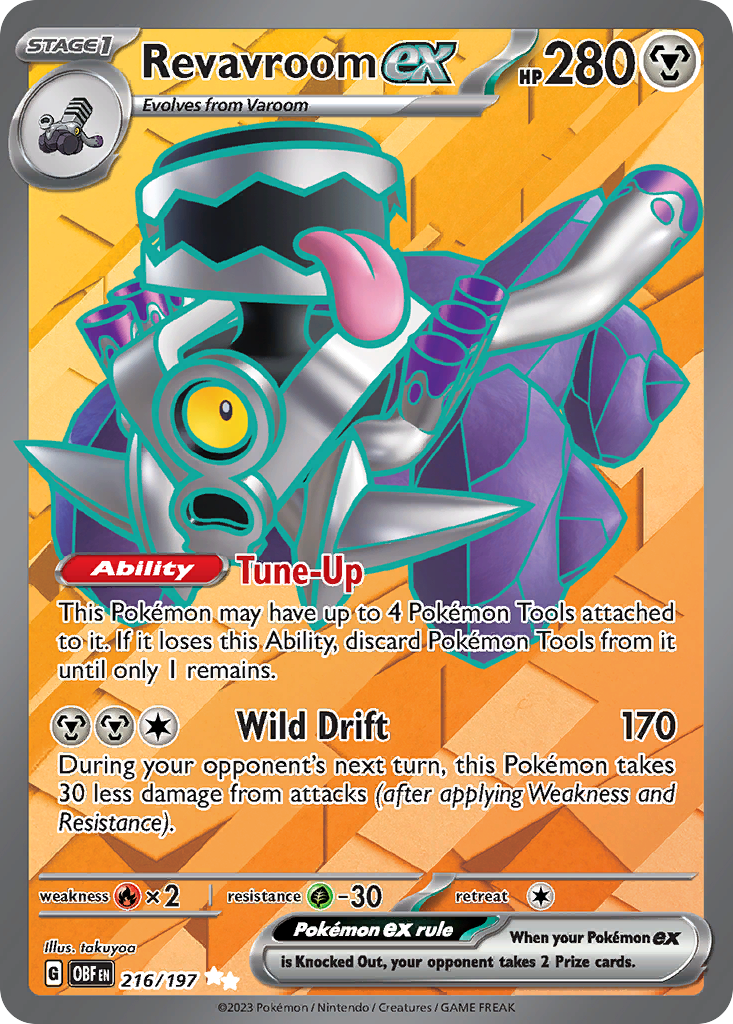 Revavroom ex - 216/197 - SV03: Obsidian Flames (Ultra Rare) — SV03: Obsidian Flames
