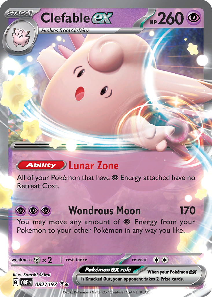 Clefable ex - SV03: Obsidian Flames (OBF) — SV03: Obsidian Flames