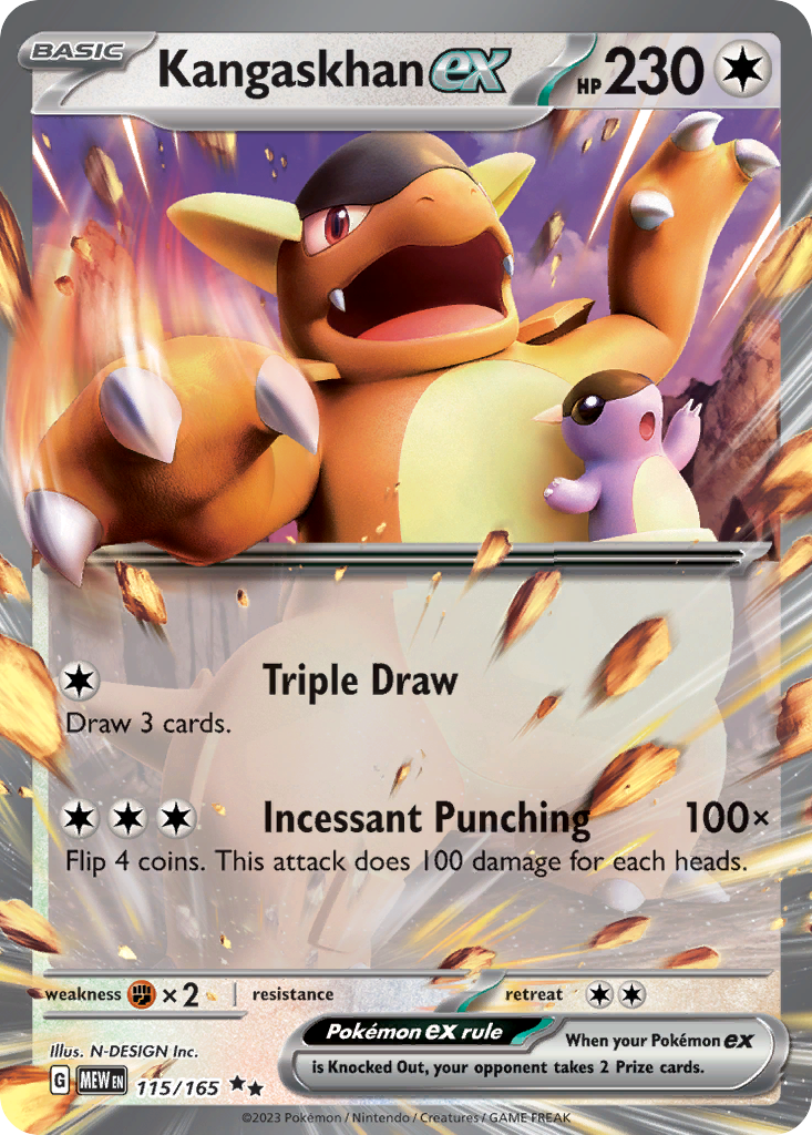 Kangaskhan ex - 115/165 - SV: Scarlet & Violet 151 (MEW) — SV: Scarlet & Violet 151