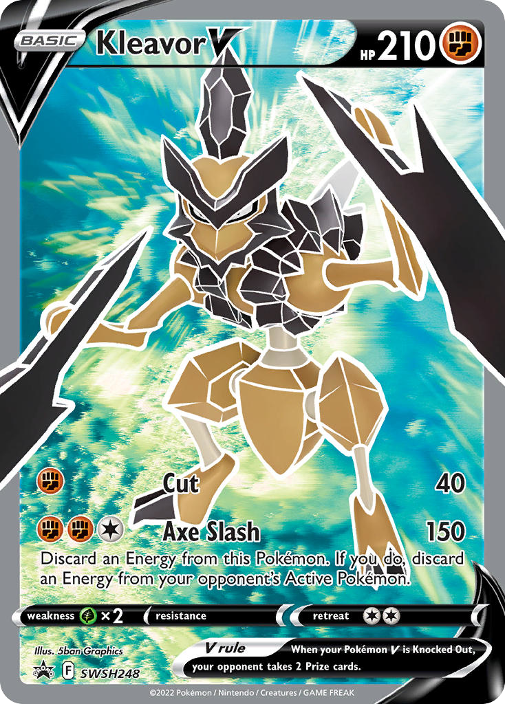 Kleavor V - SWSH248/107 - SWSHP: SWSH Black Star Promos (None) — SWSH: Sword & Shield Promo Cards