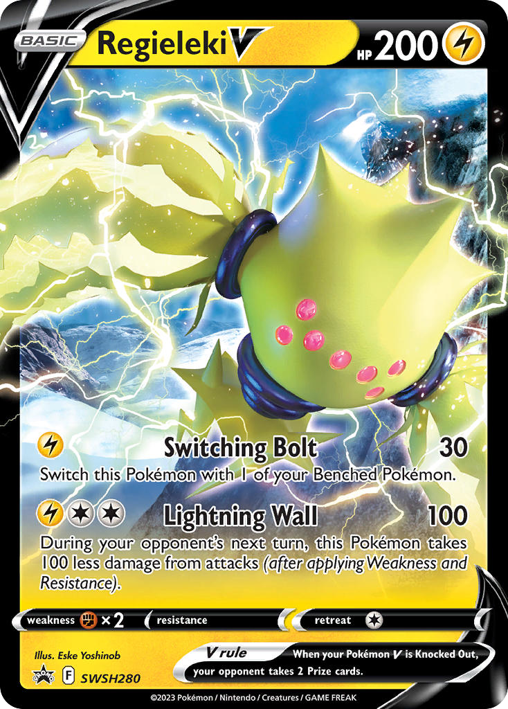 Regieleki V - SWSH280/107 - SWSHP: SWSH Black Star Promos (None) — SWSH: Sword & Shield Promo Cards