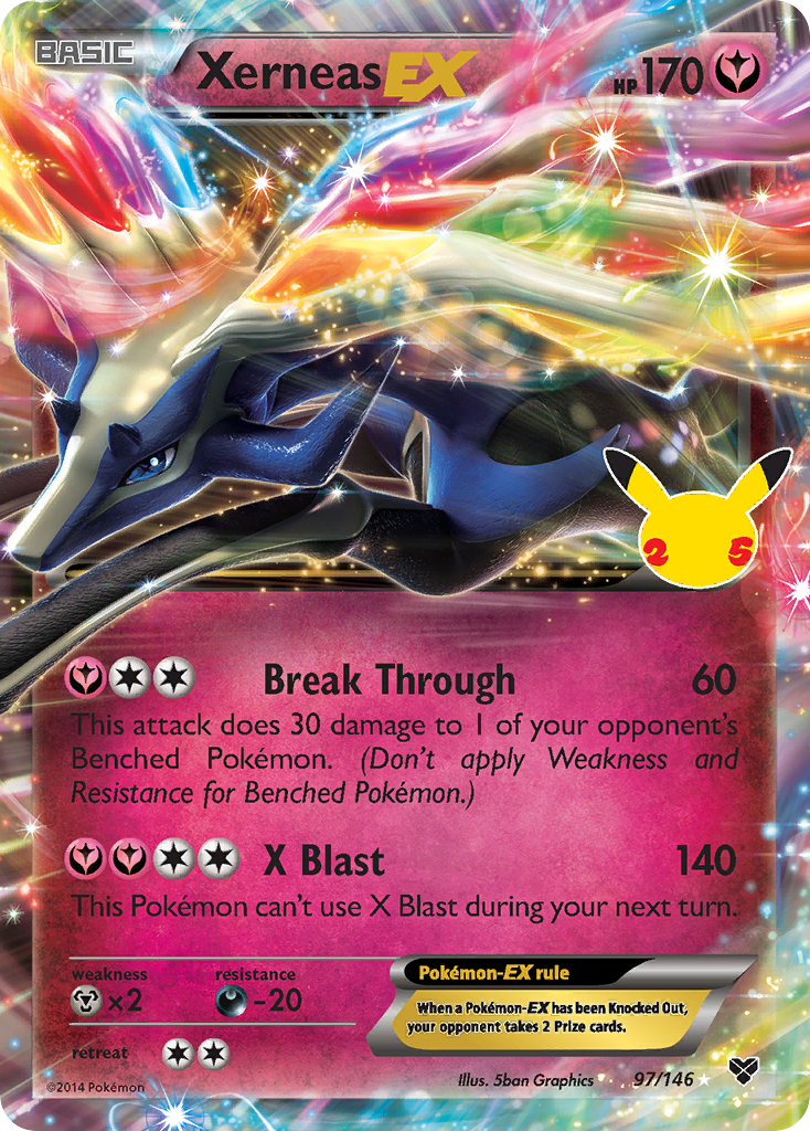 Xerneas EX - Celebrations: Classic Collection (CCC) — Celebrations