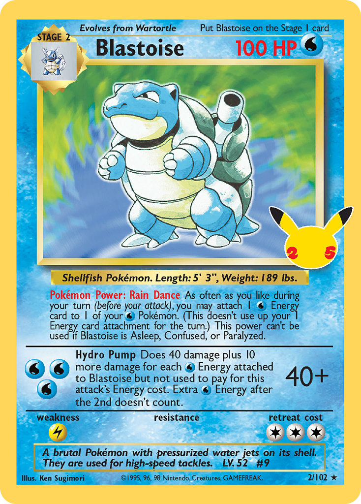 Blastoise - Celebrations: Classic Collection (CCC) — Celebrations