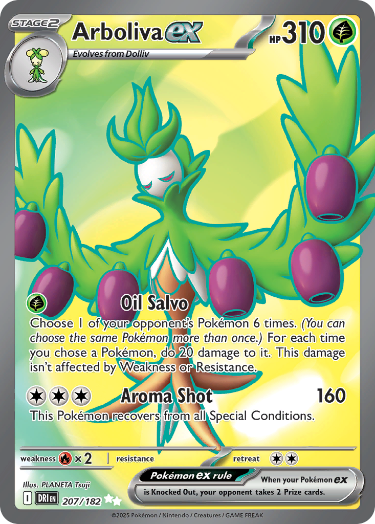 Arboliva ex - 207/182 - SV10: Destined Rivals (Ultra Rare) — SV10: Destined Rivals