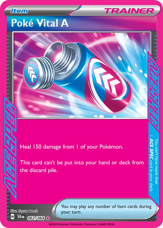 Poké Vital A - 062/64 - SV06.5: Shrouded Fable (ACE SPEC Rare) — SV: Shrouded Fable