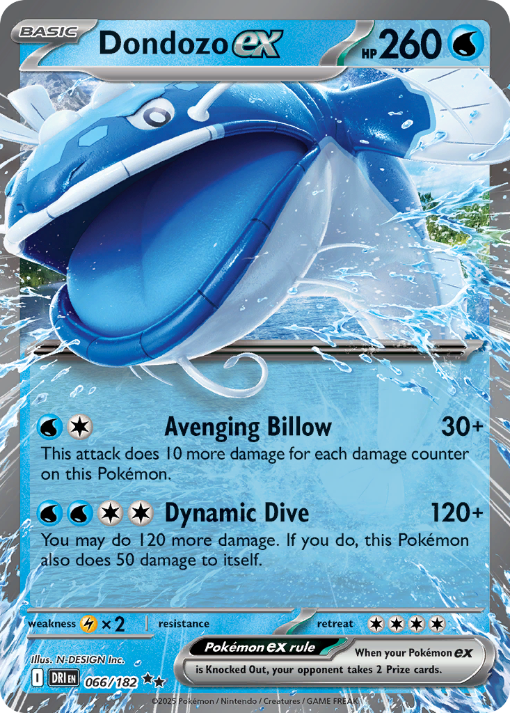 Dondozo ex - 066/182 - SV10: Destined Rivals (DRI) — SV10: Destined Rivals