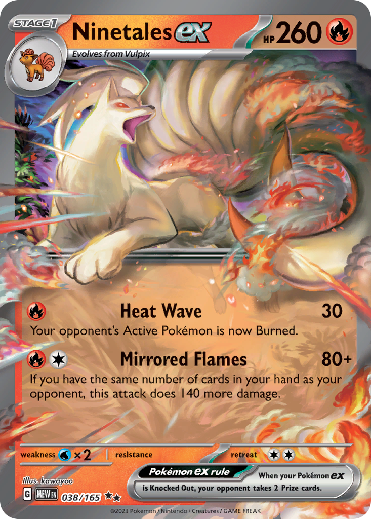 Ninetales ex - 038/165 - SV03.5: 151 (Double rare) — SV: Scarlet & Violet 151