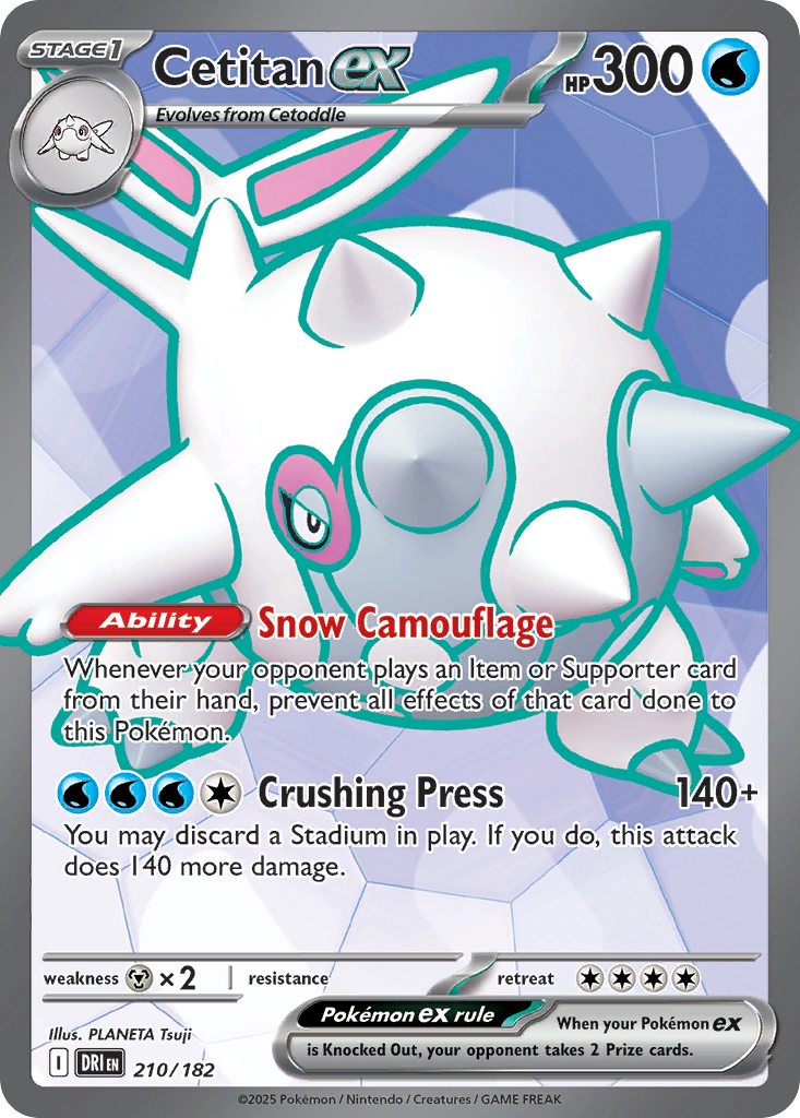 Cetitan ex - 210/182 - SV10: Destined Rivals (Ultra Rare) — SV10: Destined Rivals