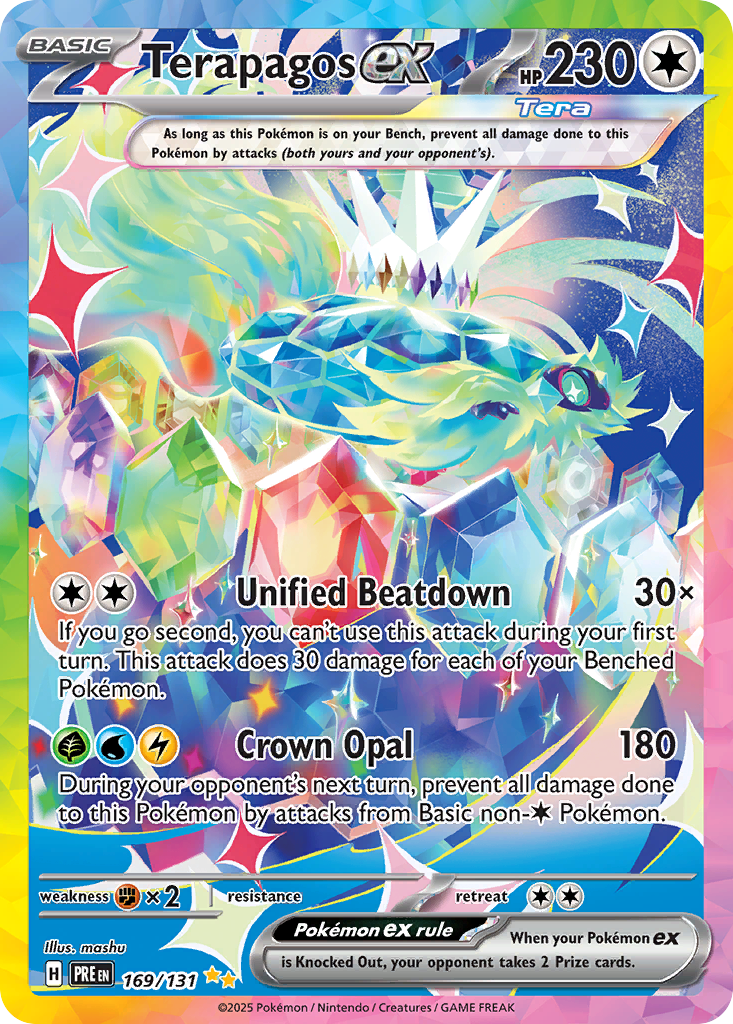 Terapagos ex - 169/131 - SV08.5: Prismatic Evolutions (Special illustration rare) — SV: Prismatic Evolutions