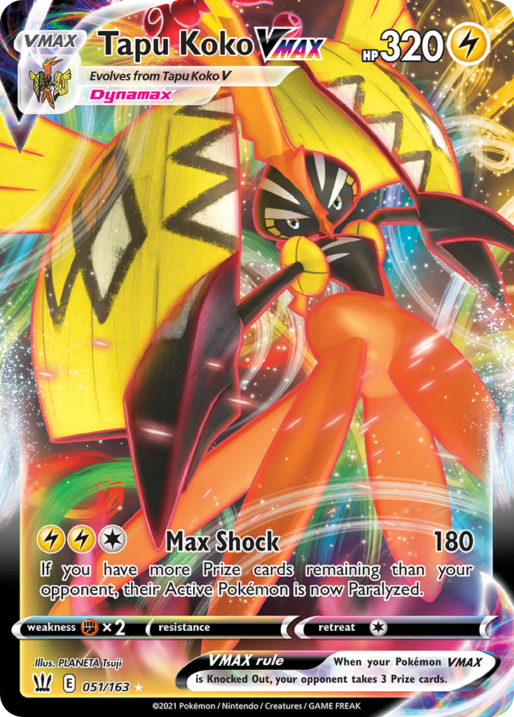 Tapu Koko VMAX - SWSH05: Battle Styles (SWSH05) — SWSH05: Battle Styles