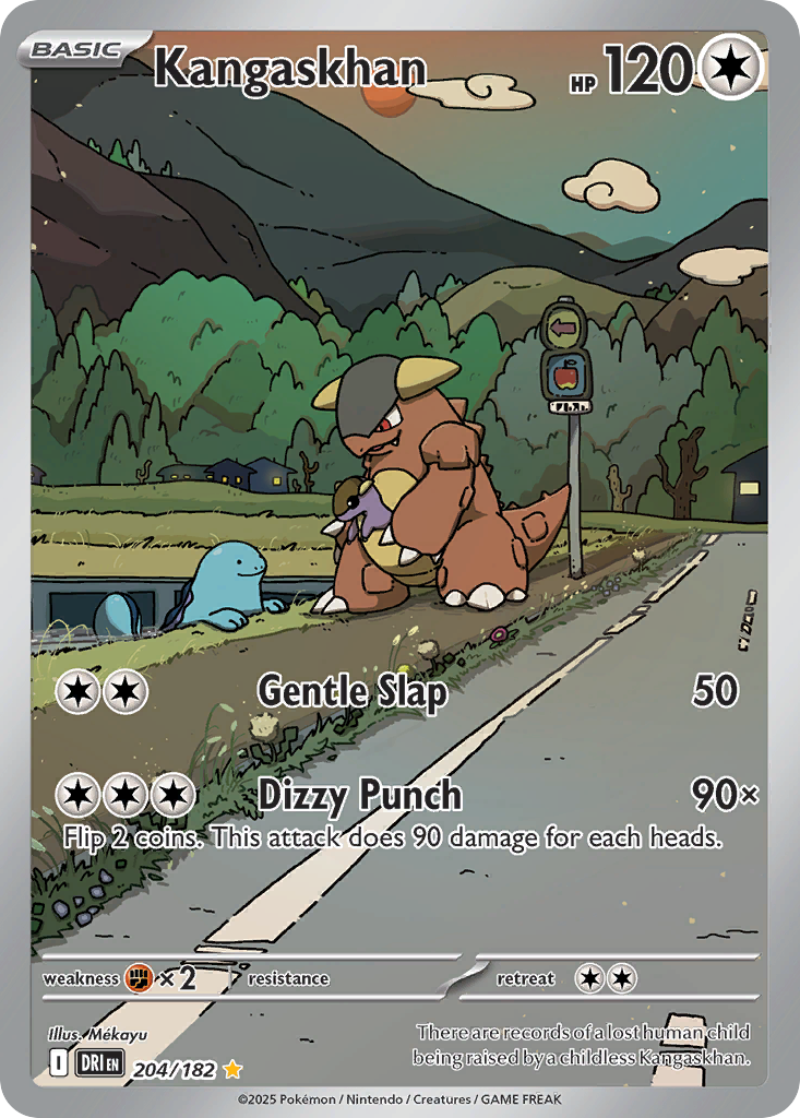 Kangaskhan - 204/182 - SV10: Destined Rivals (Illustration rare) — SV10: Destined Rivals