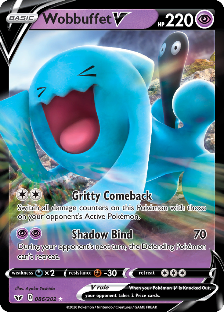 Wobbuffet V - SWSH01: Sword & Shield Base Set (SWSH01) — SWSH01: Sword & Shield Base Set