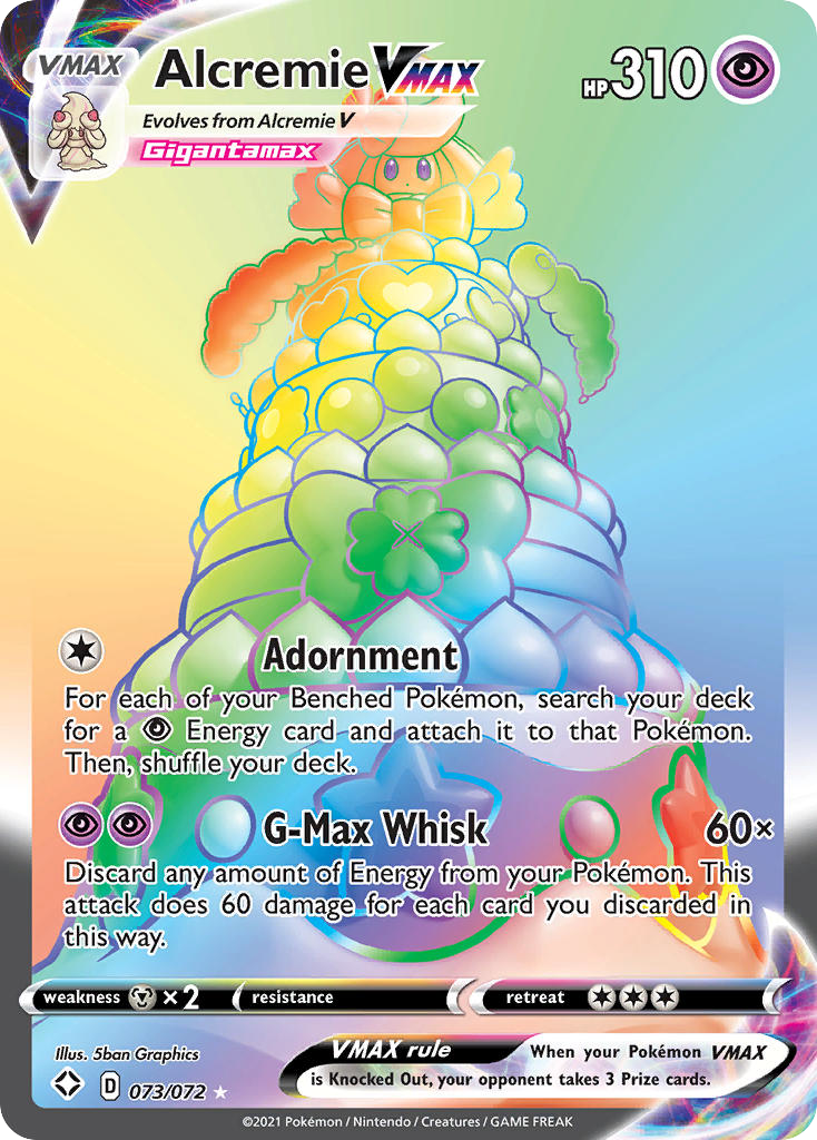 Alcremie VMAX - 73/72 - SWSH4.5: Shining Fates (Secret Rare) — Shining Fates