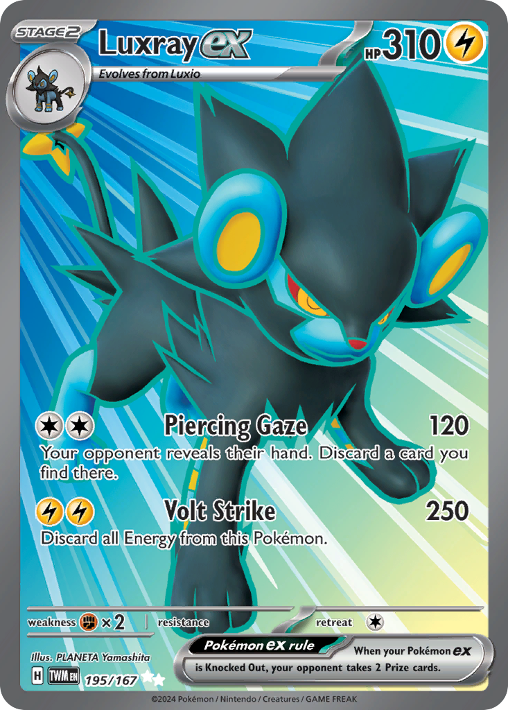 Luxray ex - 195/167 - SV06: Twilight Masquerade (Ultra Rare) — SV06: Twilight Masquerade