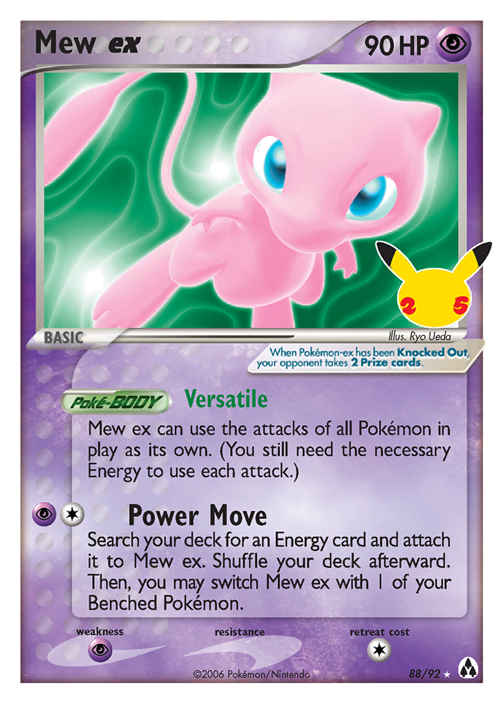 Mew ex - Celebrations: Classic Collection (CCC) — Celebrations