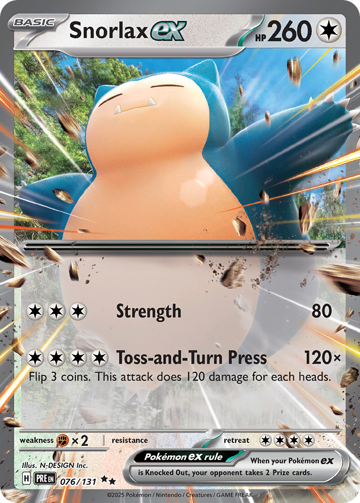 Snorlax ex - 076/131 - SV08.5: Prismatic Evolutions (Double rare) — SV: Prismatic Evolutions