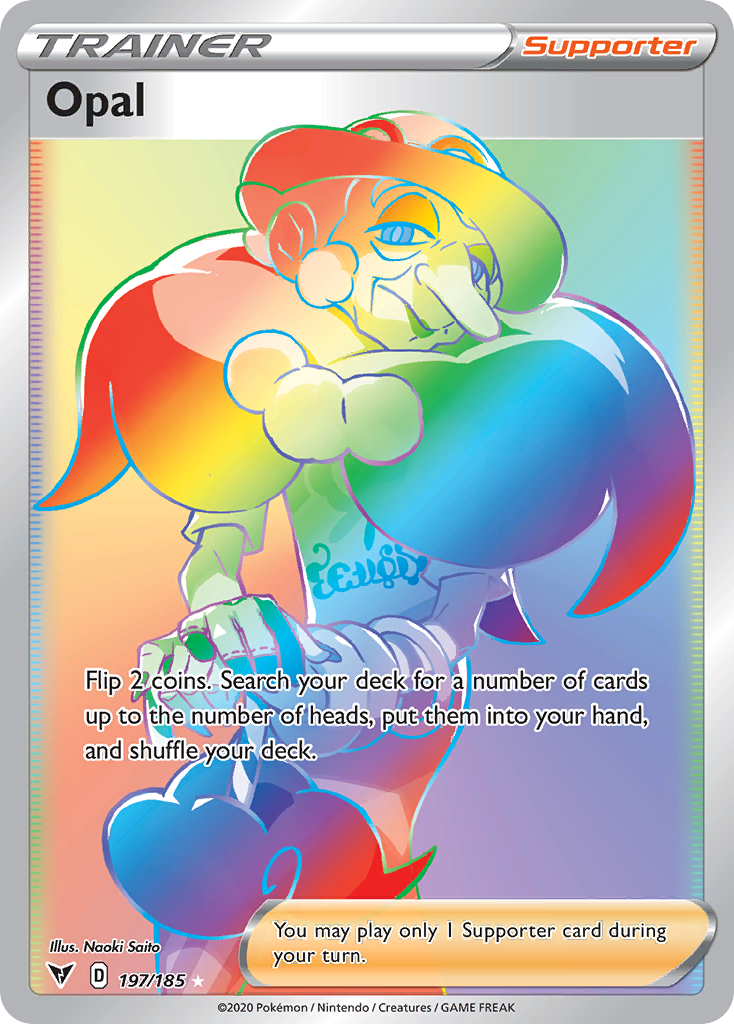 Opal - 197/185 - SWSH4: Vivid Voltage (Secret Rare) — SWSH04: Vivid Voltage