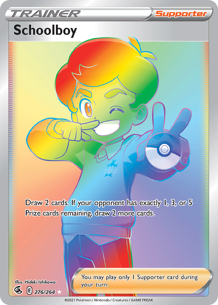 Schoolboy - 276/264 - SWSH8: Fusion Strike (Secret Rare) — SWSH08: Fusion Strike