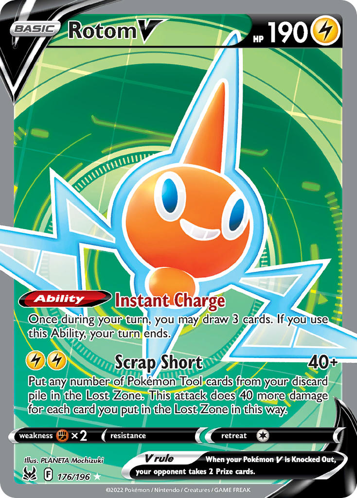 Rotom V - 176/196 - SWSH11: Lost Origin (Ultra Rare) — SWSH11: Lost Origin