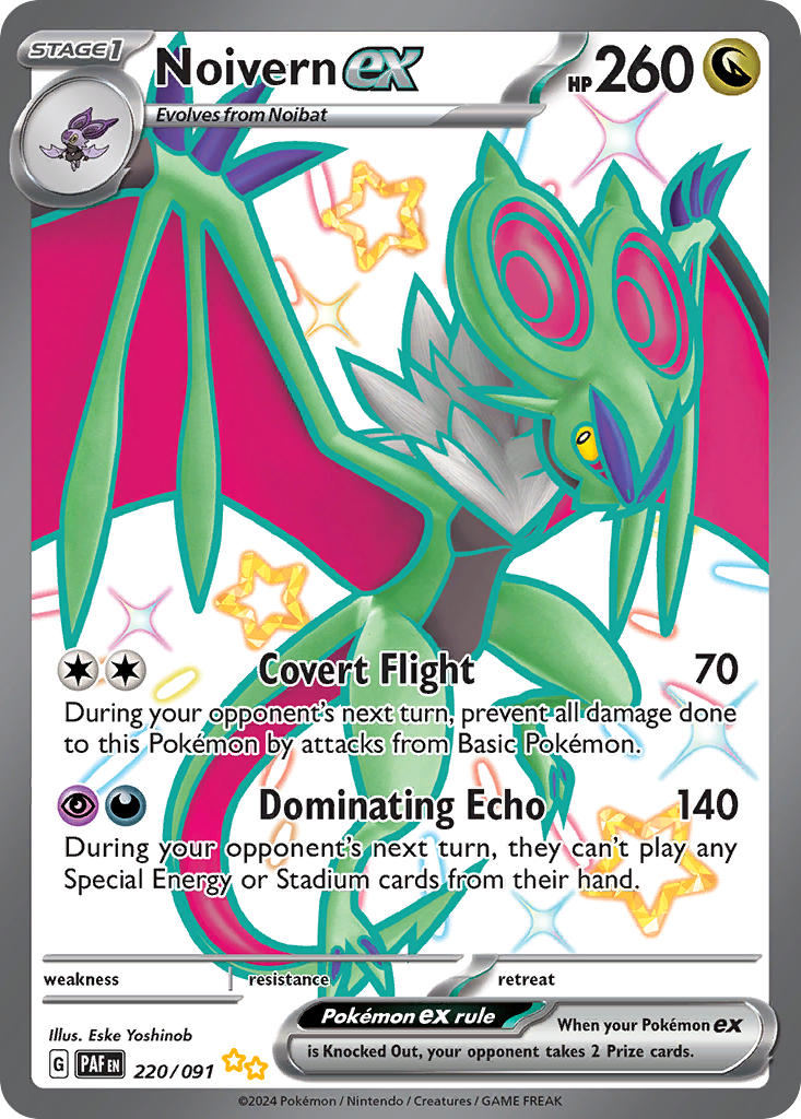 Noivern ex - 220/91 - SV04.5: Paldean Fates (Shiny Ultra Rare) — SV: Paldean Fates