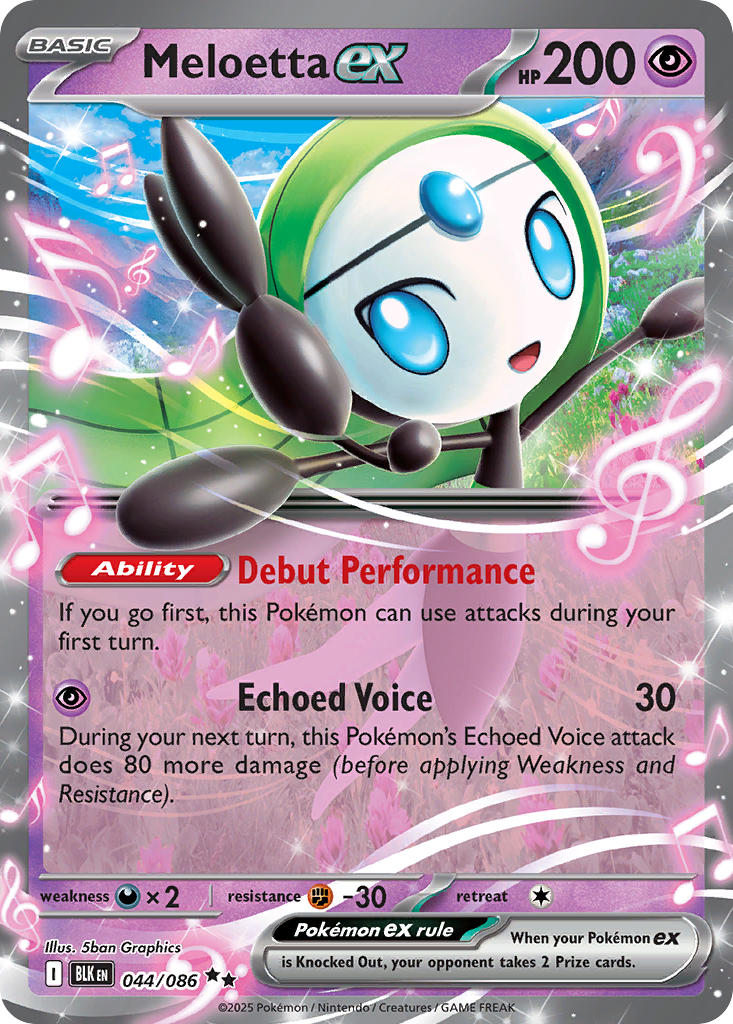 Meloetta ex - SV: Black Bolt (BLK) — SV: Black Bolt