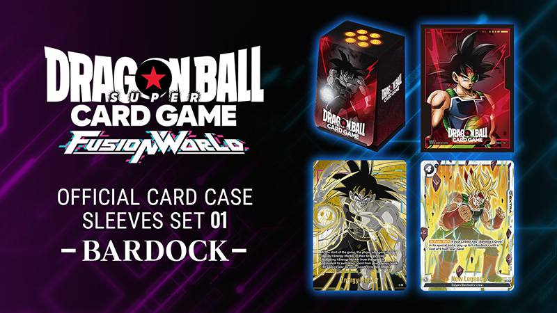 OFFICIAL CARD CASE SLEEVES SET 01 -BARDOCK- — Dragon Ball Fusion Accesorios