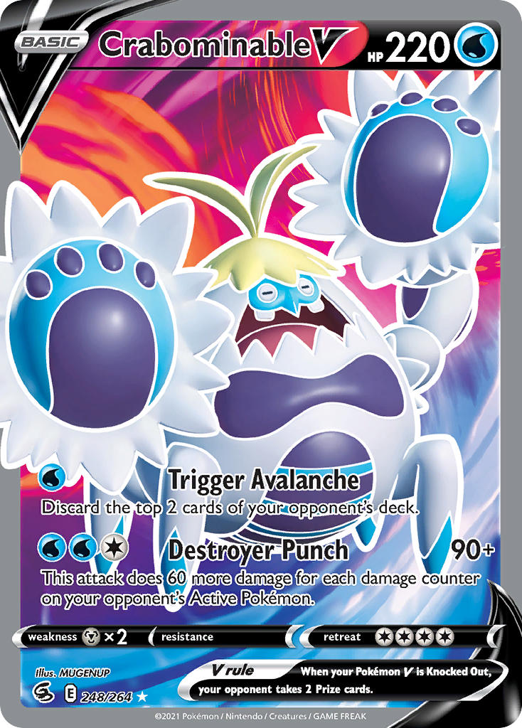 Crabominable V - 248/264 - SWSH8: Fusion Strike (Ultra Rare) — SWSH08: Fusion Strike
