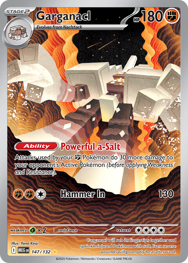 Garganacl - 147/132 - ME01: Mega Evolution (MEG) — ME01: Mega Evolution