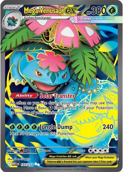 Mega Venusaur ex - 155/132 - ME01: Mega Evolution (MEG) — ME01: Mega Evolution