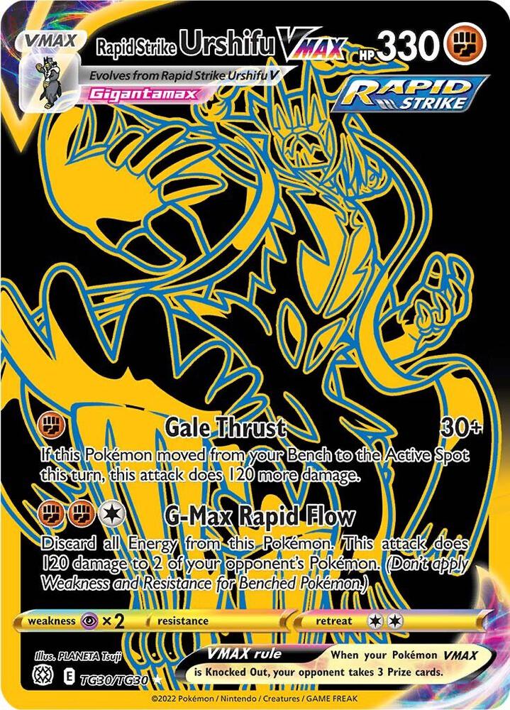 Rapid Strike Urshifu VMAX (Secret) - SWSH09: Brilliant Stars Trainer Gallery (SWSH09:TG) — SWSH09: Brilliant Stars
