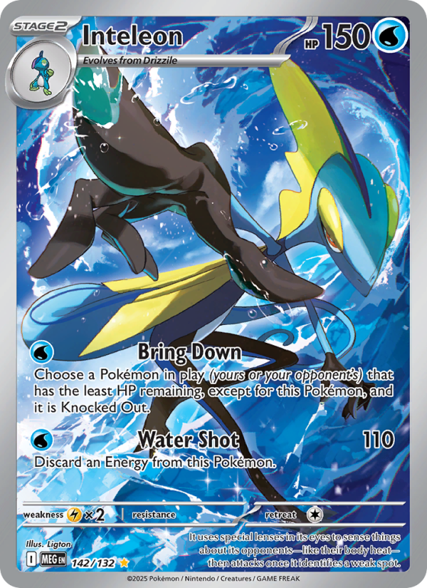 Inteleon - 142/132 - ME01: Mega Evolution (Illustration rare) — ME01: Mega Evolution