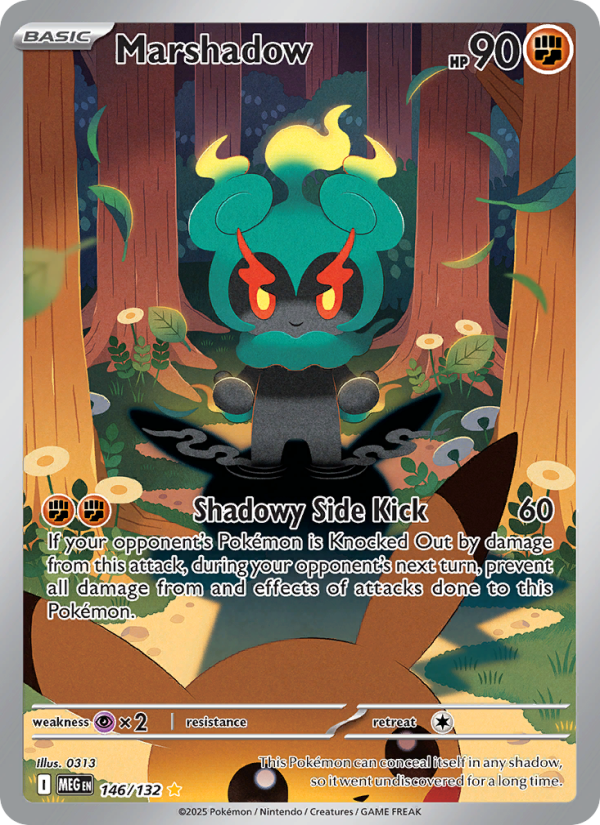 Marshadow - 146/132 - ME01: Mega Evolution (Illustration rare) — ME01: Mega Evolution