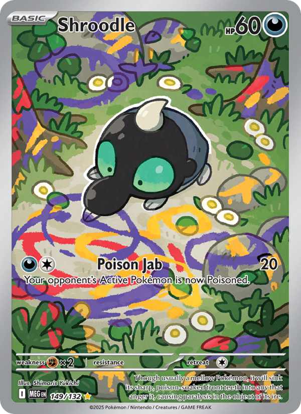 Shroodle - 149/132 - ME01: Mega Evolution (Illustration rare) — ME01: Mega Evolution