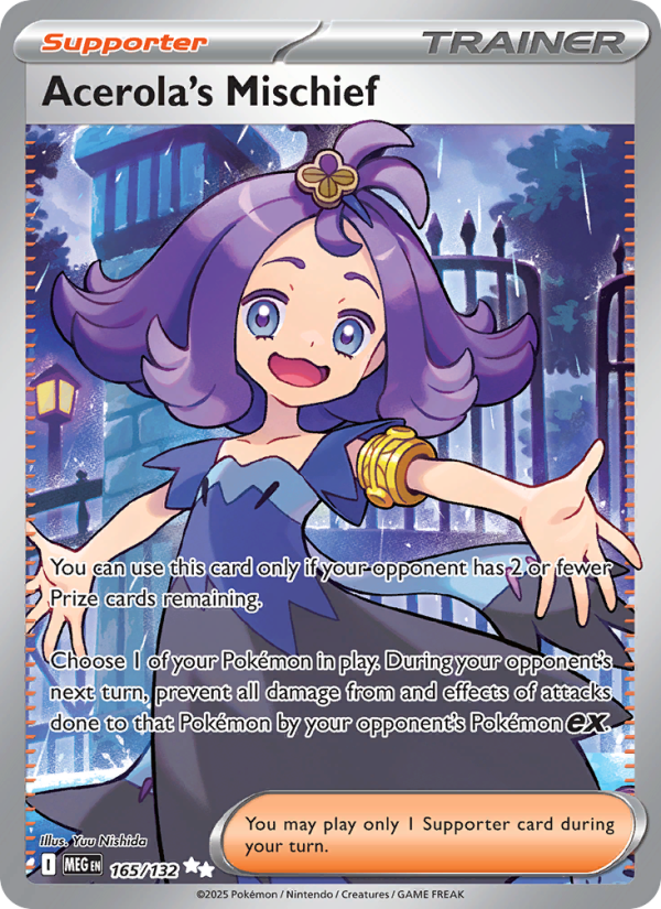 Acerola's Mischief - 165/132 - ME01: Mega Evolution (Ultra Rare) — ME01: Mega Evolution