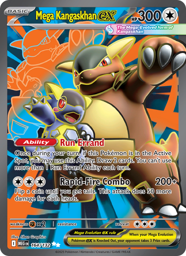 Mega Kangaskhan ex - 164/132 - ME01: Mega Evolution (Ultra Rare) — ME01: Mega Evolution