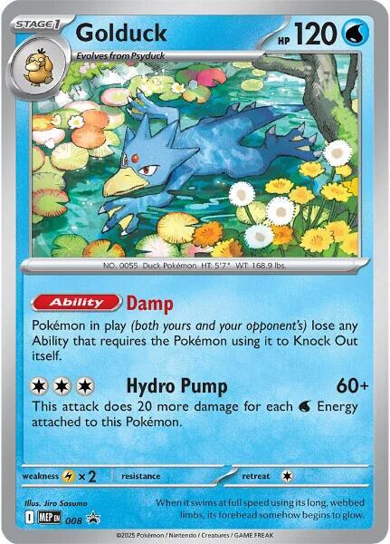 Golduck - 008 - ME: Mega Evolution Promo (MEP) — ME: Mega Evolution Promo