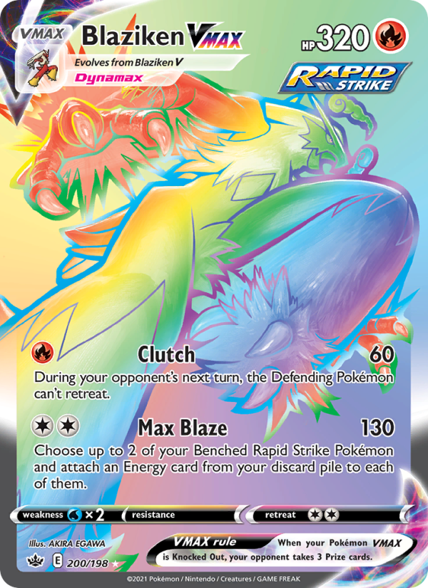 Blaziken VMAX - 200/198 - SWSH6: Chilling Reign (Secret Rare) — SWSH06: Chilling Reign