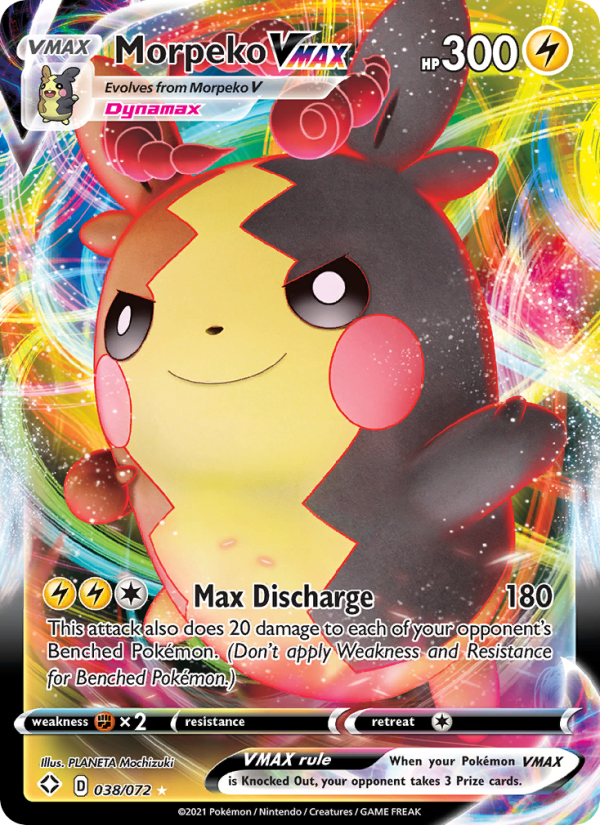 Morpeko VMAX - 38/72 - SWSH4.5: Shining Fates (Holo Rare VMAX) — Shining Fates