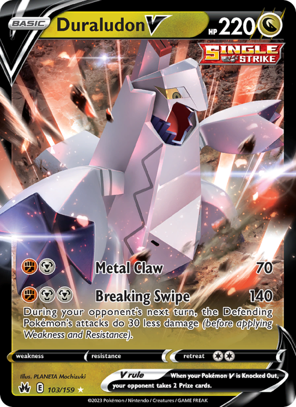 Duraludon V - 103/159 - SWSH12.5: Crown Zenith (Holo Rare V) — Crown Zenith